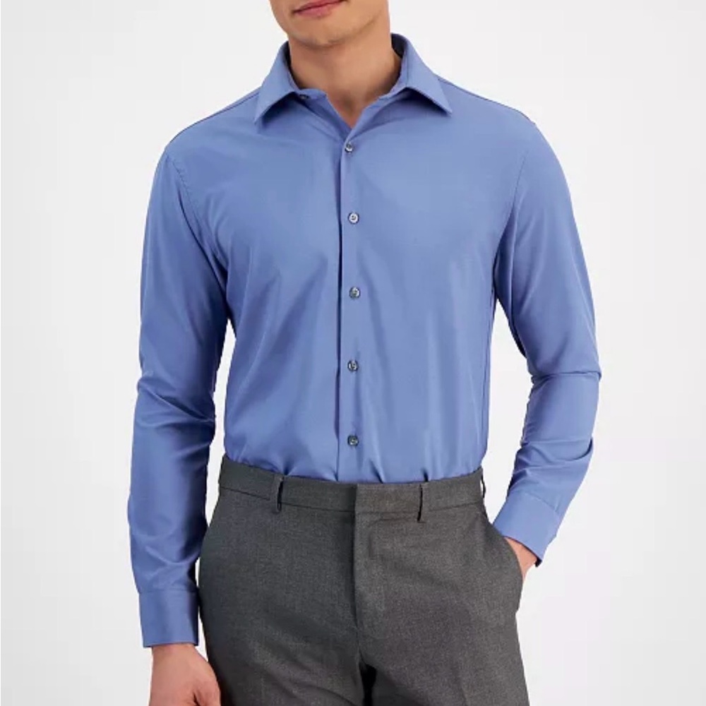 Alfani Men's Light Blue Dress Shirt